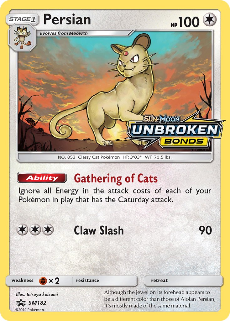 Persian (SM182) [Sun & Moon: Black Star Promos] | Devastation Store