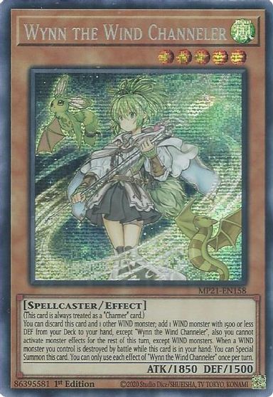 Wynn the Wind Channeler [MP21-EN158] Prismatic Secret Rare | Devastation Store