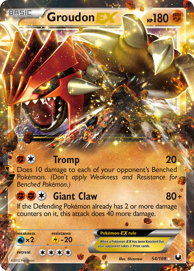 Groudon EX (54/108) [Black & White: Dark Explorers] | Devastation Store
