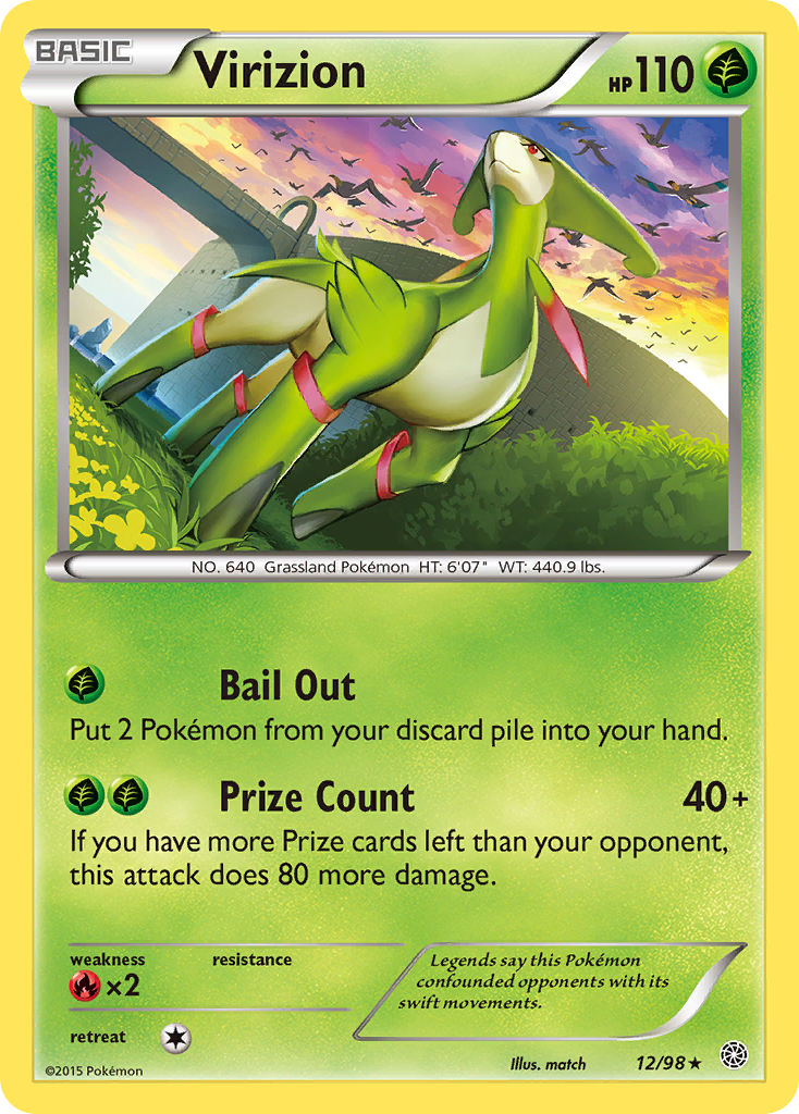 Virizion (12/98) [XY: Ancient Origins] | Devastation Store