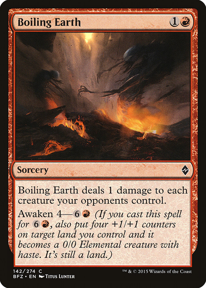 Boiling Earth [Battle for Zendikar] | Devastation Store