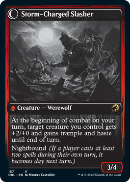 Reckless Stormseeker // Storm-Charged Slasher [Innistrad: Double Feature] | Devastation Store