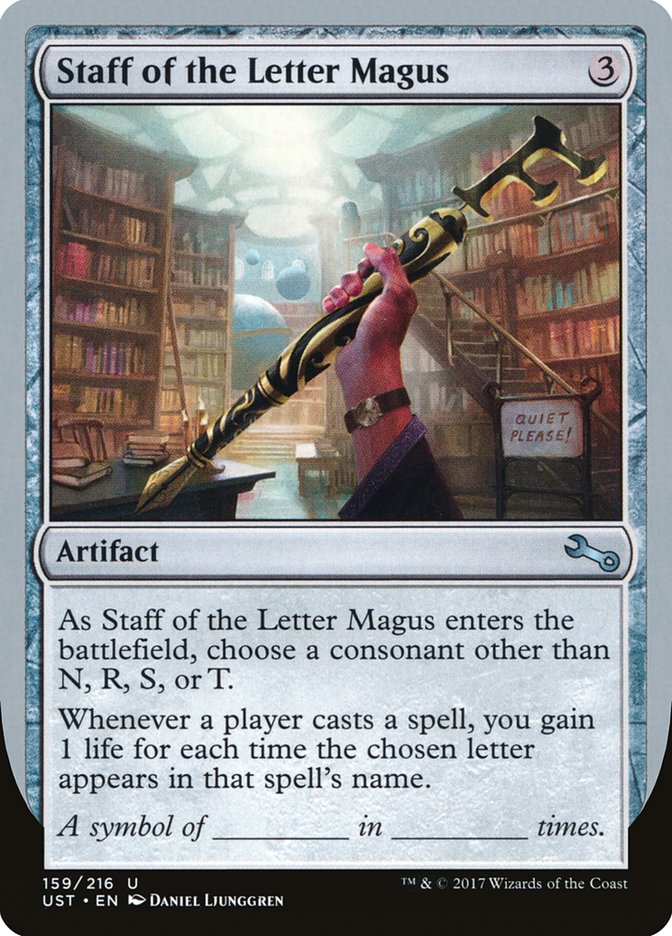 Staff of the Letter Magus [Unstable] - Devastation Store | Devastation Store