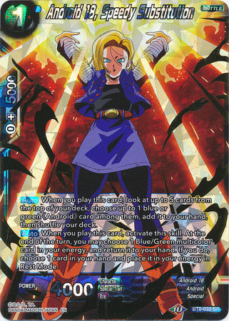 Android 18, Speedy Substitution [BT8-033] | Devastation Store