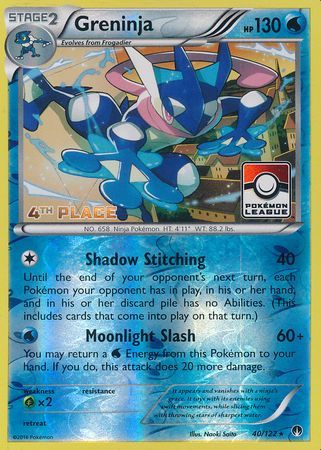 Greninja (40/122) (League Promo 4th Place) [XY: BREAKpoint] | Devastation Store