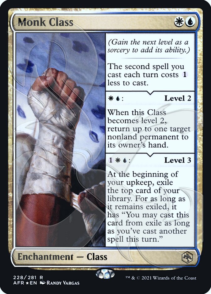 Monk Class (Ampersand Promo) [Dungeons & Dragons: Adventures in the Forgotten Realms Promos] | Devastation Store