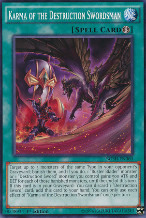 Karma of the Destruction Swordsman [BOSH-EN060] Common | Devastation Store