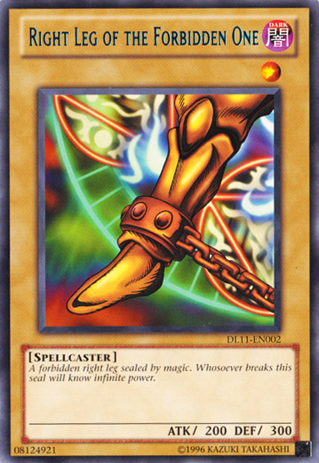 Right Leg of the Forbidden One (Blue) [DL11-EN002] Rare | Devastation Store