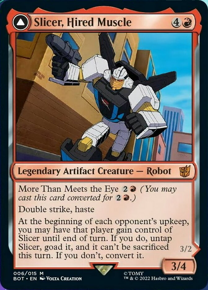 Slicer, Hired Muscle // Slicer, High-Speed Antagonist [Transformers] | Devastation Store