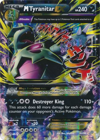 M Tyranitar EX (43/98) (Jumbo Card) [XY: Ancient Origins] | Devastation Store