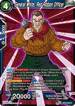 General White, Red Ribbon Officer (BT17-041) [Ultimate Squad] | Devastation Store