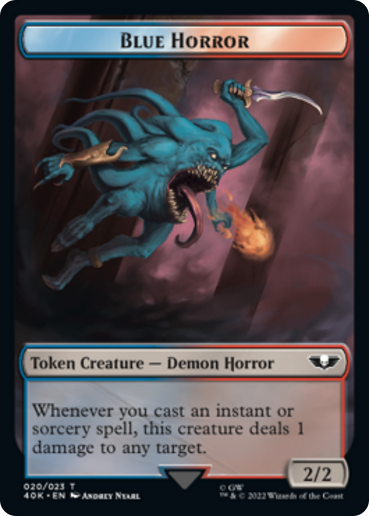 Spawn // Blue Horror (Surge Foil) [Universes Beyond: Warhammer 40,000 Tokens] | Devastation Store