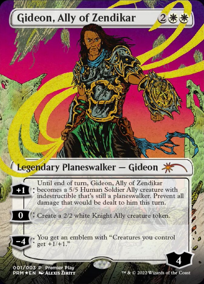 Gideon, Ally of Zendikar (Borderless) [Regional Championship Qualifiers 2022] | Devastation Store