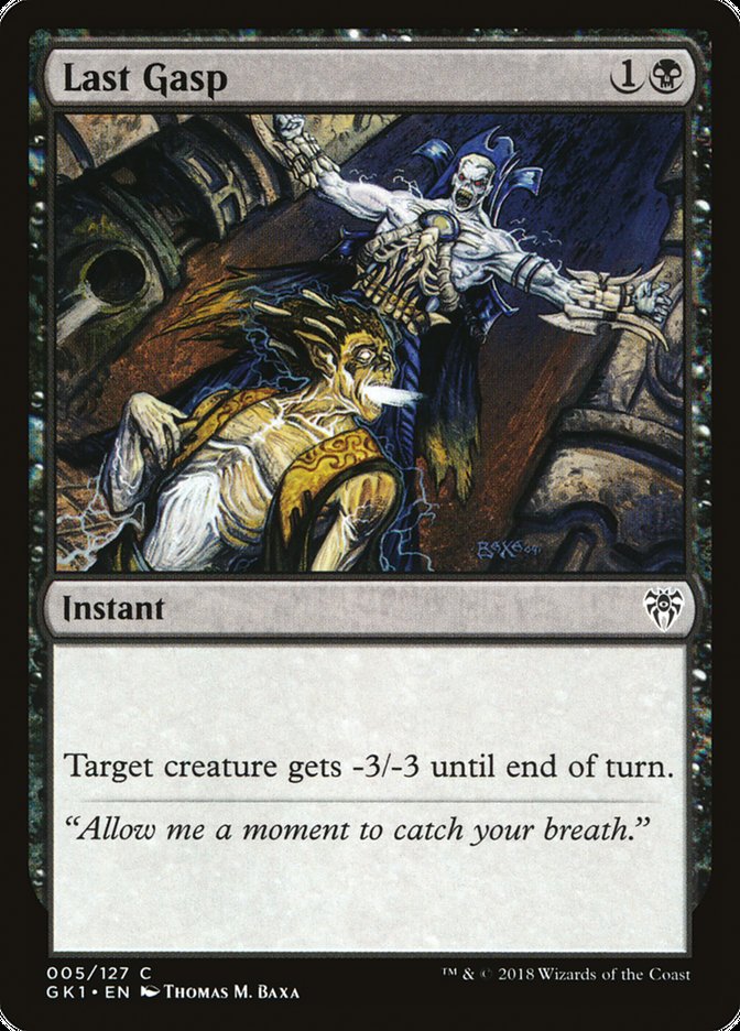 Last Gasp [Guilds of Ravnica Guild Kit] | Devastation Store