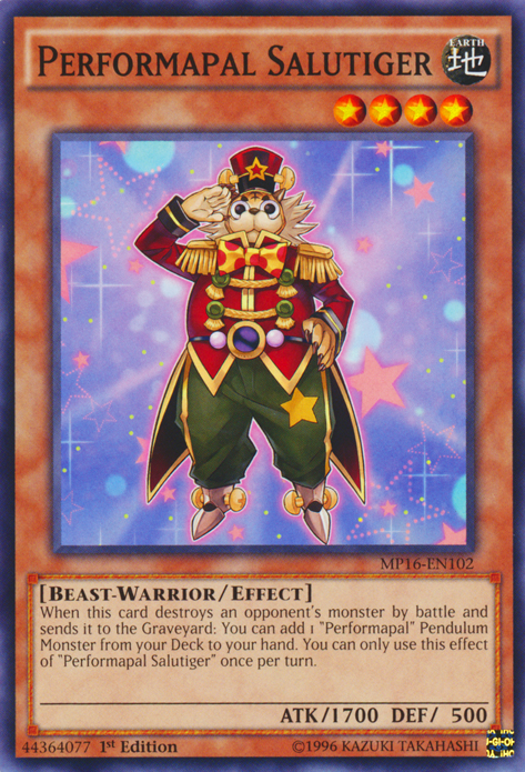 Performapal Salutiger [MP16-EN102] Common | Devastation Store