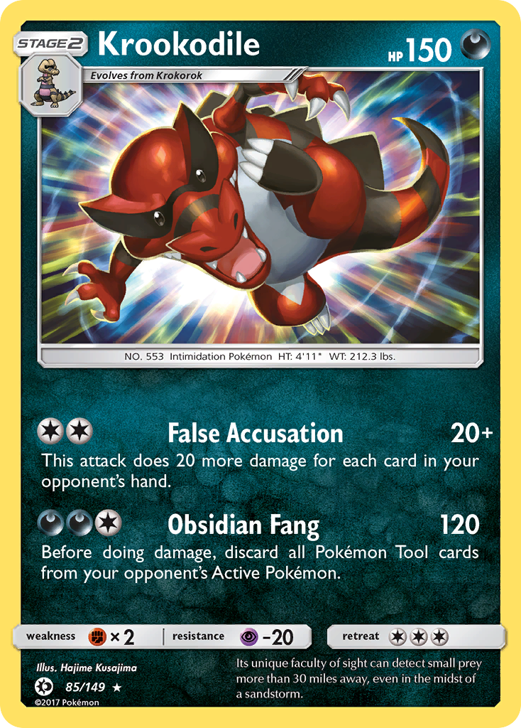 Krookodile (85/149) [Sun & Moon: Base Set] | Devastation Store