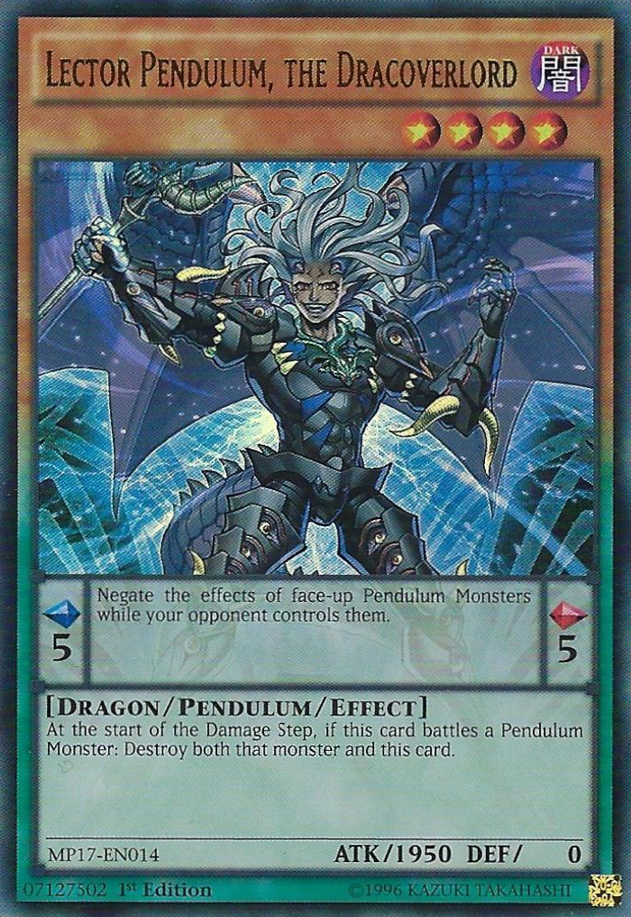 Lector Pendulum, the Dracoverlord [MP17-EN014] Ultra Rare | Devastation Store