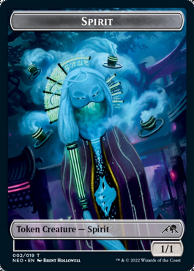 Myr // Spirit (002) Double-sided Token [Kamigawa: Neon Dynasty Commander Tokens] | Devastation Store