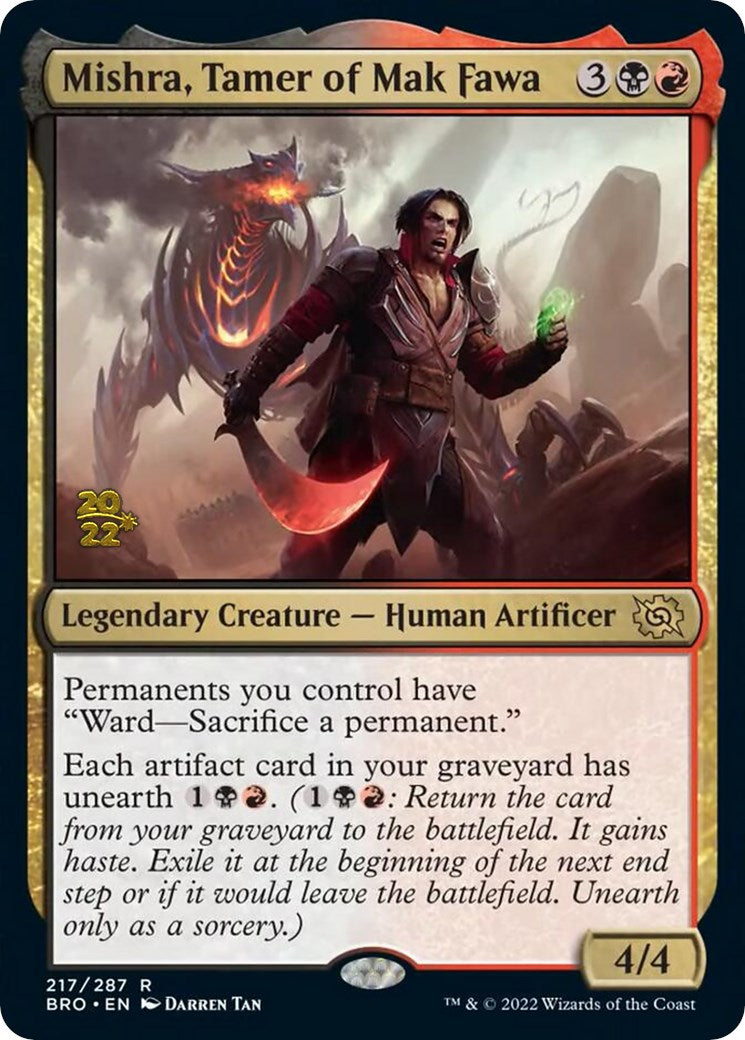 Mishra, Tamer of Mak Fawa [The Brothers' War Prerelease Promos] | Devastation Store