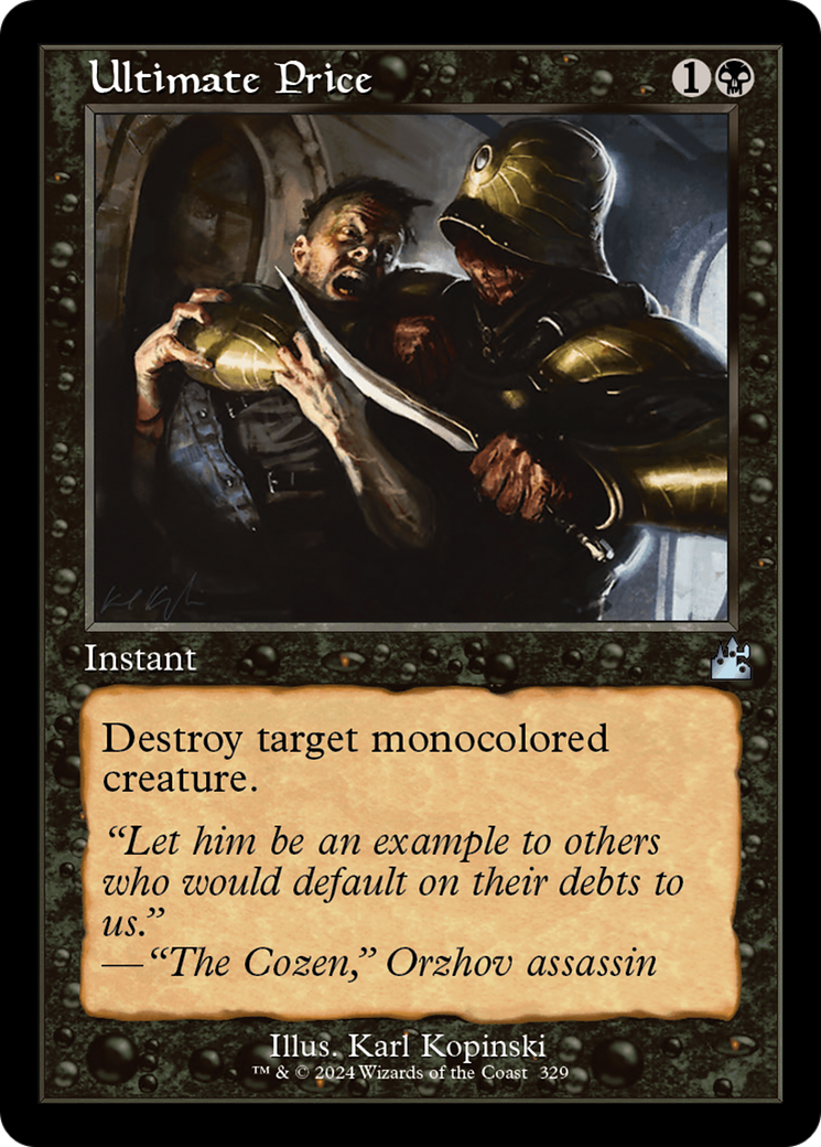 Ultimate Price (Retro Frame) [Ravnica Remastered] | Devastation Store