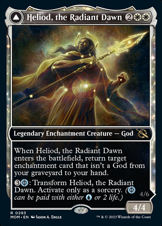 Heliod, the Radiant Dawn // Heliod, the Warped Eclipse (Showcase Planar Booster Fun) [March of the Machine] | Devastation Store