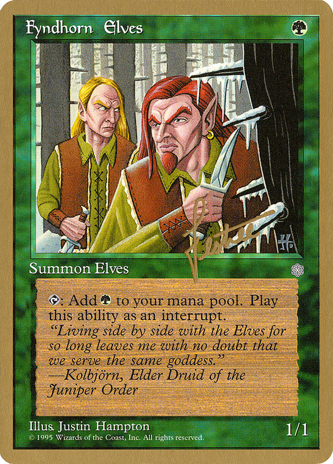 Fyndhorn Elves (Bertrand Lestree) [Pro Tour Collector Set] | Devastation Store