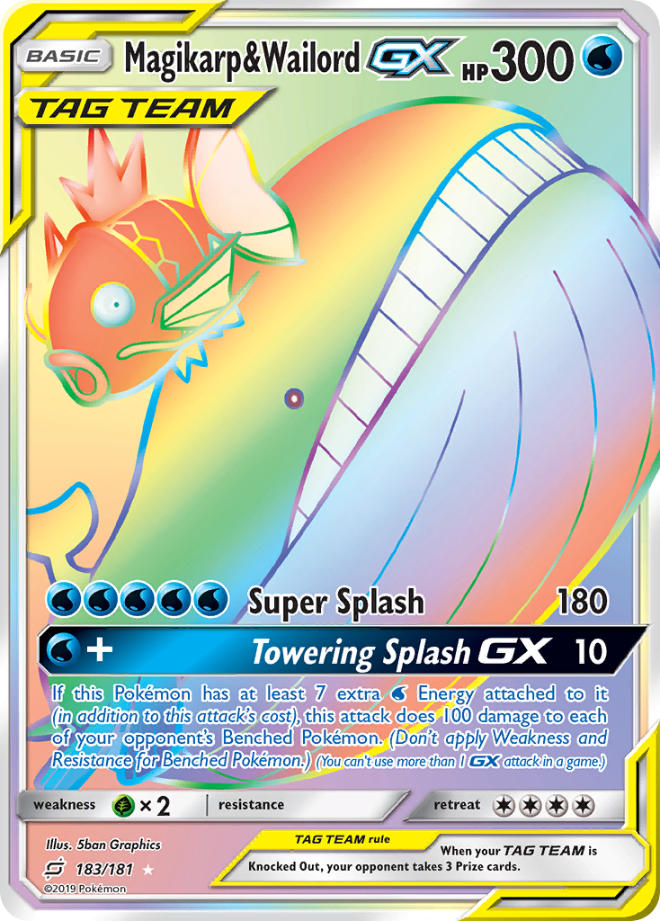 Magikarp & Wailord GX (183/181) [Sun & Moon: Team Up] | Devastation Store