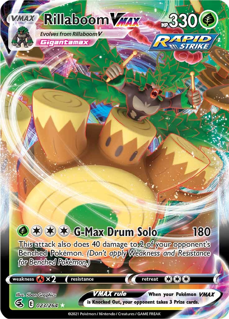 Rillaboom VMAX (023/264) [Sword & Shield: Fusion Strike] | Devastation Store