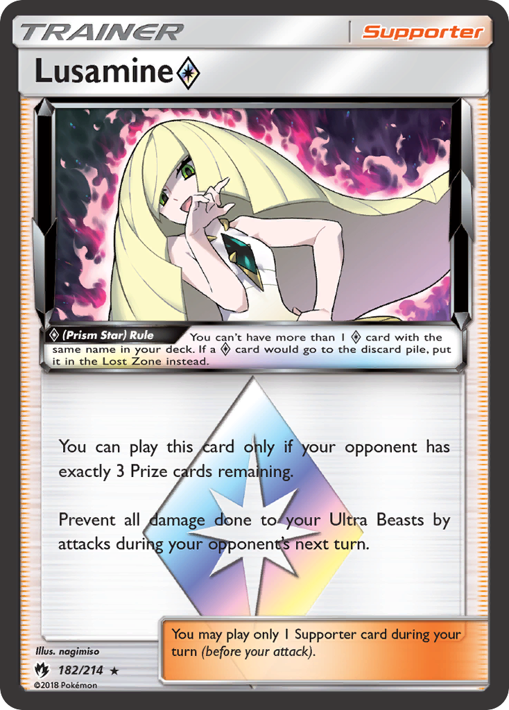 Lusamine (182/214) (Prism Star) [Sun & Moon: Lost Thunder] | Devastation Store