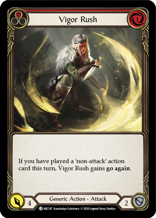 Vigor Rush (Red) [ARC197] Unlimited Edition Rainbow Foil - Devastation Store | Devastation Store