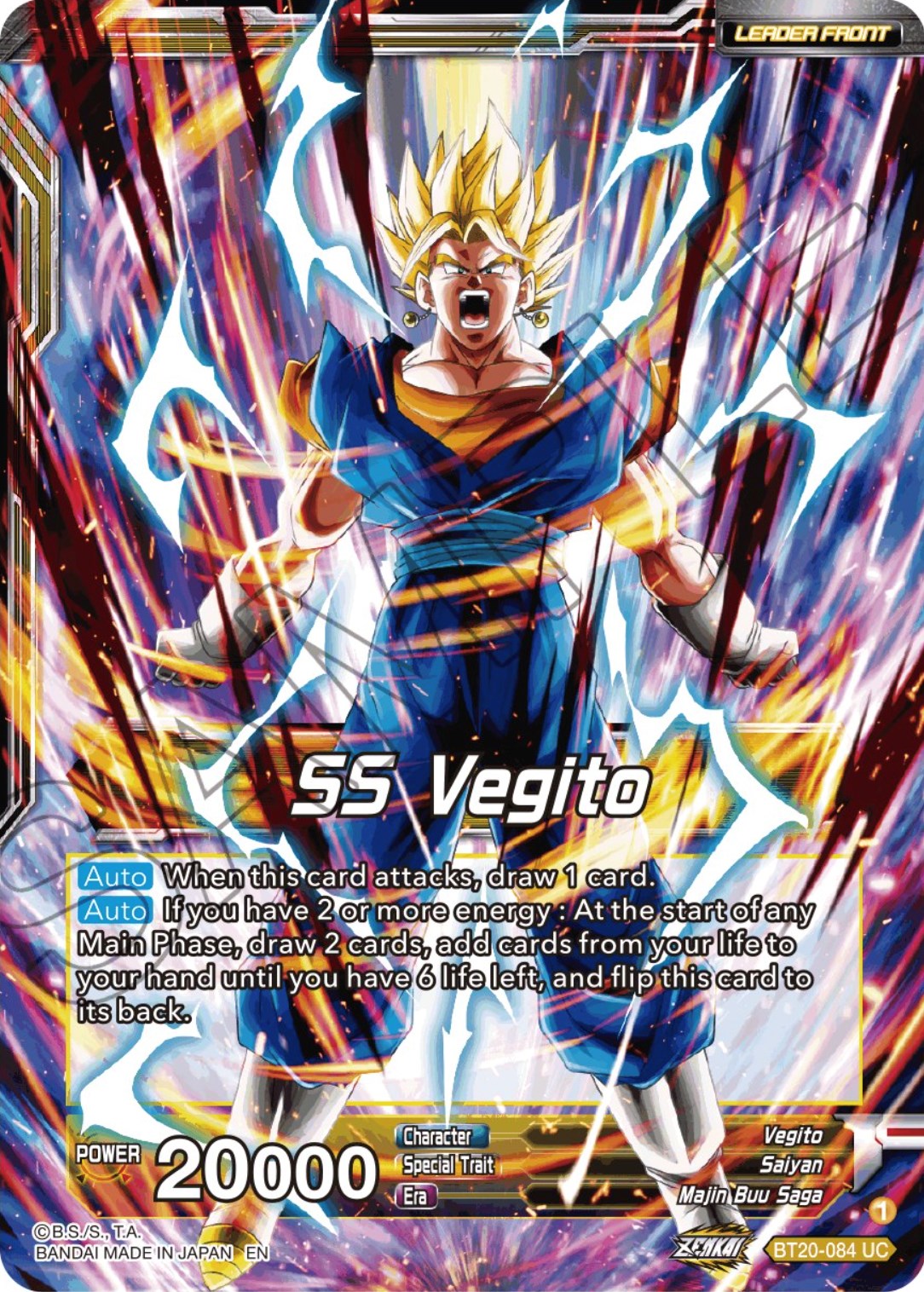 SS Vegito // Son Goku & Vegeta, Path to Victory (BT20-084) [Power Absorbed Prerelease Promos] | Devastation Store