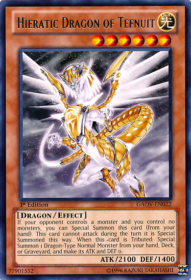 Hieratic Dragon of Tefnuit [GAOV-EN022] Rare | Devastation Store