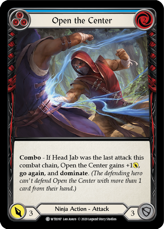 Open the Center (Blue) [WTR097] Unlimited Edition Rainbow Foil - Devastation Store | Devastation Store
