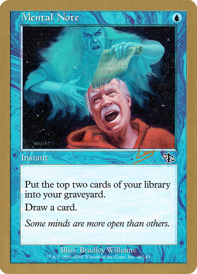 Mental Note (Raphael Levy) [World Championship Decks 2002] | Devastation Store