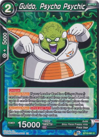 Guldo, Psycho Psychic (BT10-081) [Rise of the Unison Warrior 2nd Edition] | Devastation Store