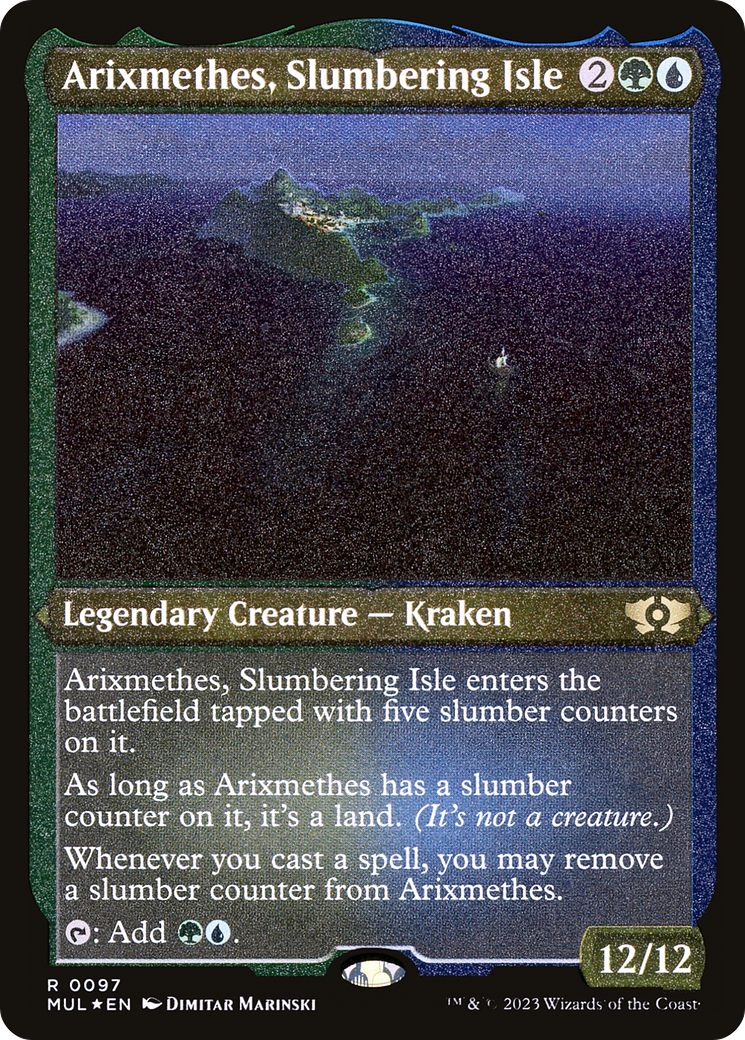 Arixmethes, Slumbering Isle (Foil Etched) [Multiverse Legends] | Devastation Store