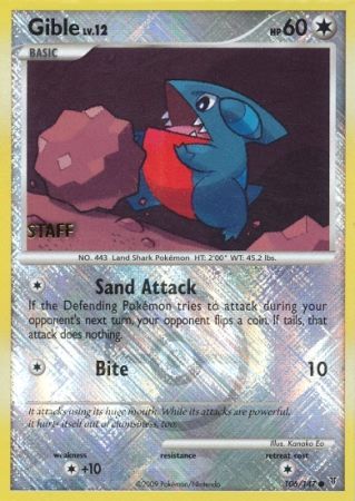 Gible (106/147) (Championship Promo Staff) [Platinum: Supreme Victors] | Devastation Store