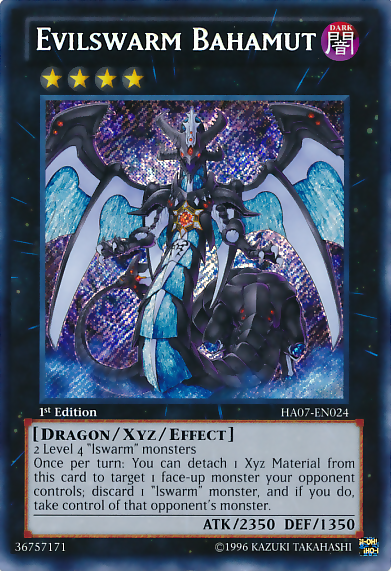 Evilswarm Bahamut [HA07-EN024] Secret Rare | Devastation Store