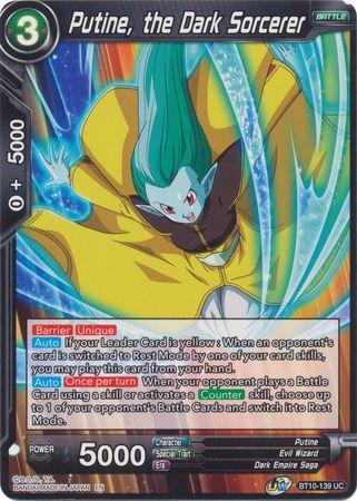 Putine, the Dark Sorcerer (BT10-139) [Rise of the Unison Warrior 2nd Edition] | Devastation Store