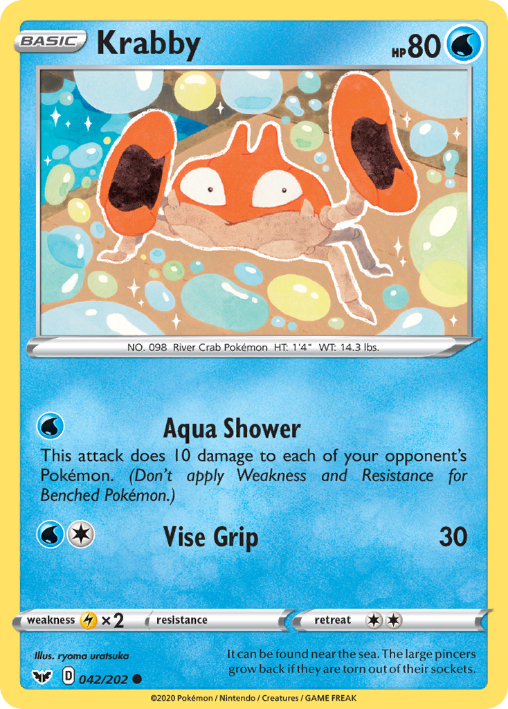 Krabby (042/202) [Sword & Shield: Base Set] | Devastation Store