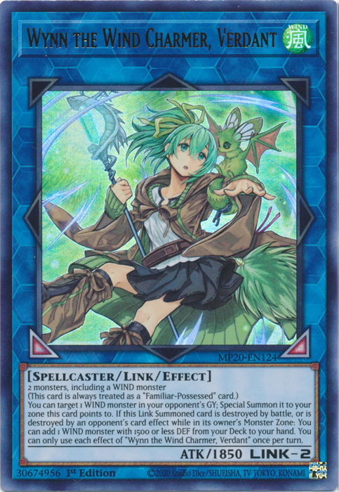 Wynn the Wind Charmer, Verdant [MP20-EN124] Ultra Rare | Devastation Store