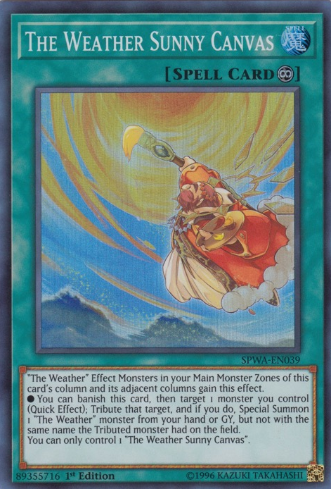 The Weather Sunny Canvas [SPWA-EN039] Super Rare | Devastation Store