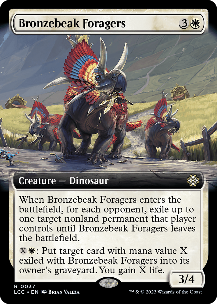 Bronzebeak Foragers (Extended Art) [The Lost Caverns of Ixalan Commander] | Devastation Store