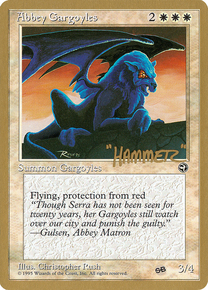 Abbey Gargoyles (Shawn "Hammer" Regnier) (SB) [Pro Tour Collector Set] | Devastation Store