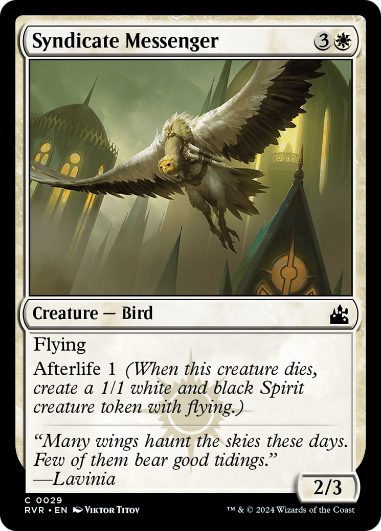 Syndicate Messenger [Ravnica Remastered] | Devastation Store