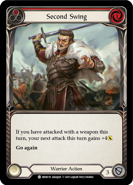 Second Swing (Red) (Rainbow Foil) [MON116-RF] 1st Edition Rainbow Foil - Devastation Store | Devastation Store