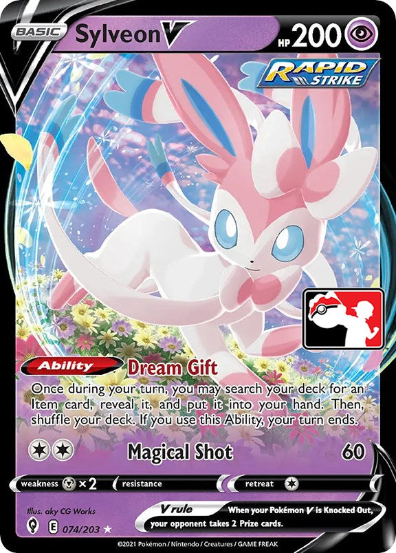 Sylveon V (074/203) [Prize Pack Series One] | Devastation Store