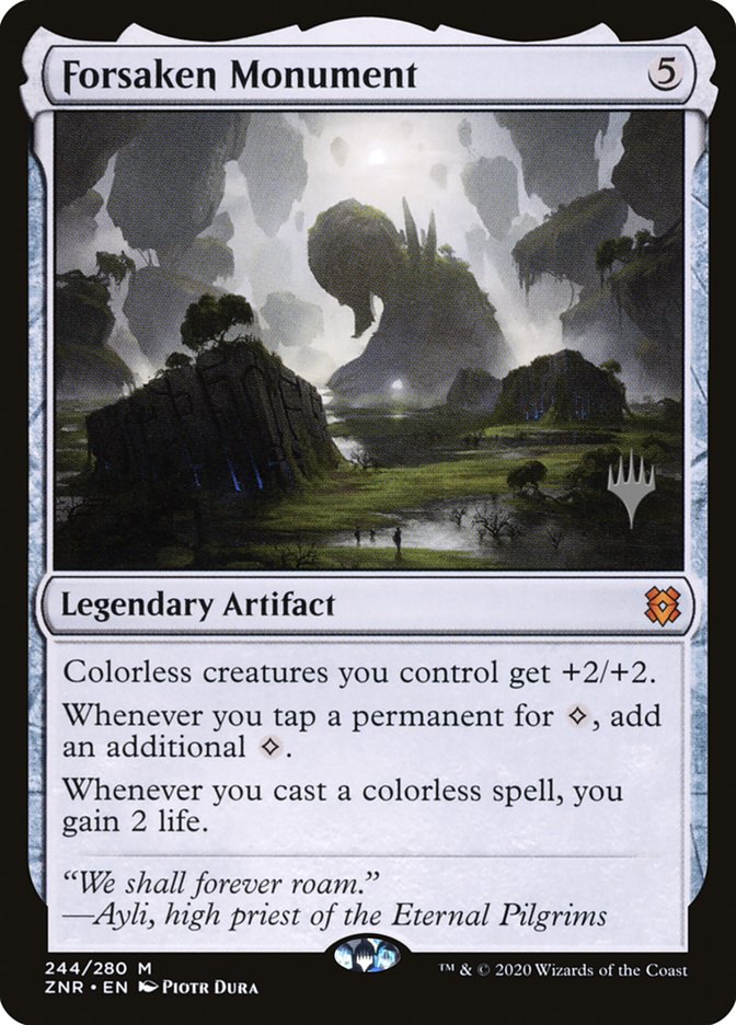 Forsaken Monument (Promo Pack) [Zendikar Rising Promos] | Devastation Store