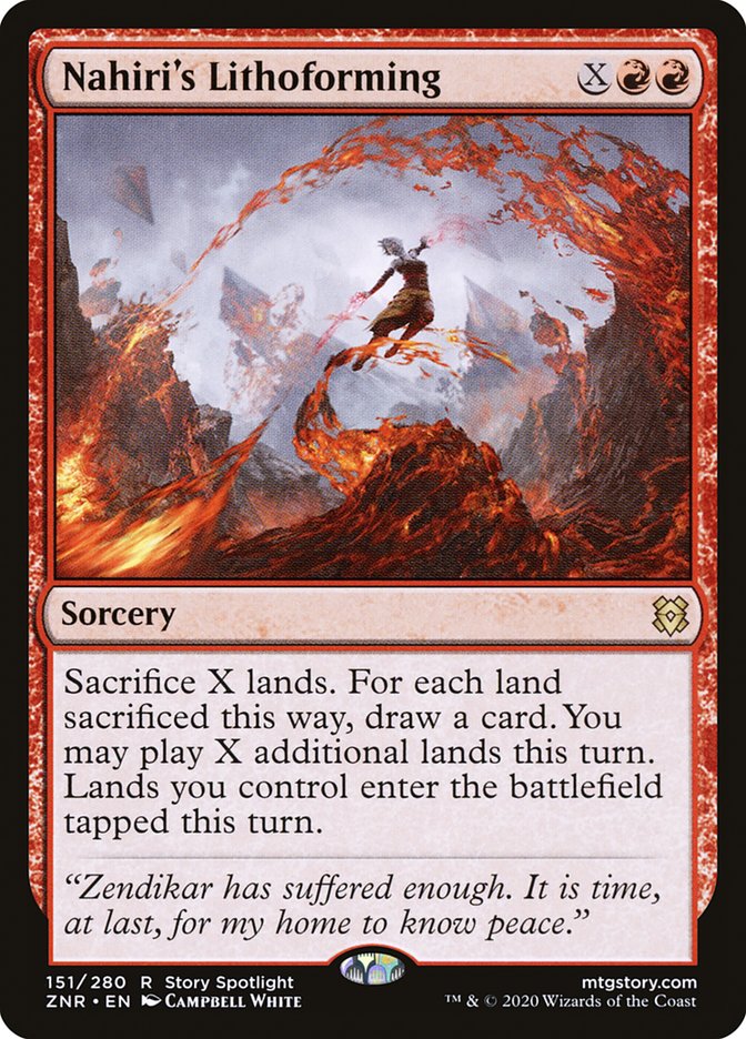 Nahiri's Lithoforming [Zendikar Rising] | Devastation Store