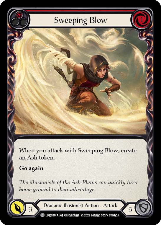 Sweeping Blow (Red) [UPR030] (Uprising)  Rainbow Foil | Devastation Store